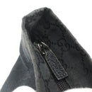 GUCCI GG Canvas Sherry Line Hand Bag Black 131230 Auth BSZ247-15