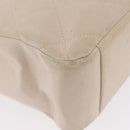 CHANEL Matelasse Chain Hand Bag Lamb Skin Beige Gold CC Auth BSZ256-15