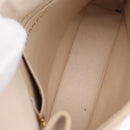CHANEL Matelasse Chain Hand Bag Lamb Skin Beige Gold CC Auth BSZ256-11