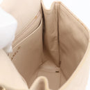 CHANEL Matelasse Chain Hand Bag Lamb Skin Beige Gold CC Auth BSZ256-21