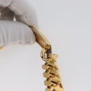 CHANEL Matelasse Chain Hand Bag Lamb Skin Beige Gold CC Auth BSZ256-8