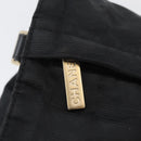 CHANEL New Travel Line Shoulder Bag Nylon Black Gold CC Auth BSZ258-14