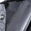GUCCI GG Canvas Bamboo Hand Bag Nylon Black Silver 002 1010 Auth BSZ259-20