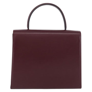 CARTIER Must Line Hand Bag Leather Bordeaux Gold Auth BSZ260V - 0