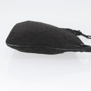 GUCCI GG Canvas Schultertasche mit Plastikkette Schwarz Gold 001 4168 Auth BSZ262-4