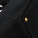 PRADA Canapa GM Handtas Denim 2way Zwart Goud Auth BSZ264-17