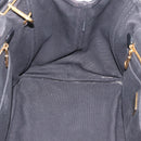 PRADA Canapa GM Handtas Denim 2way Zwart Goud Auth BSZ264-22