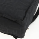 FENDI Zucca Canvas Backpack Black Silver Auth BSZ267V-13