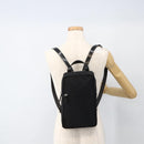 FENDI Zucca Canvas Backpack Black Silver Auth BSZ267V-25