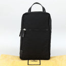 FENDI Zucca Canvas Backpack Black Silver Auth BSZ267V-26