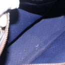 GUCCI GG Supreme Sherry Line Hand Bag PVC Navy Gold Auth BSZ273-16