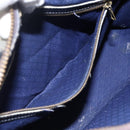 GUCCI GG Supreme Sherry Line Hand Bag PVC Navy Gold Auth BSZ273-20