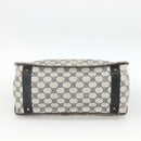 GUCCI GG Supreme Sherry Line Hand Bag PVC Navy Gold Auth BSZ273-9