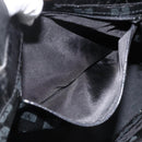 SAINT LAURENT Hand Bag Embossed leather Black Gold Auth BSZ274-19