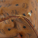 MCM Logogram Vicetos Hand Bag PVC Leather 2way Brown Gold Auth BSZ275-9