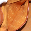 MCM Logogram Vicetos Hand Bag PVC Leather 2way Brown Gold Auth BSZ275-24
