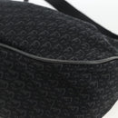 Christian Dior Trotter Canvas Shoulder Bag Black Silver Auth BSZ280SAV-12