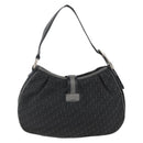 Christian Dior Trotter Canvas Shoulder Bag Black Silver Auth BSZ280SAV-3