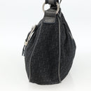 Christian Dior Trotter Canvas Shoulder Bag Black Silver Auth BSZ280SAV-5