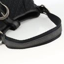 Christian Dior Trotter Canvas Shoulder Bag Black Silver Auth BSZ280SAV-7