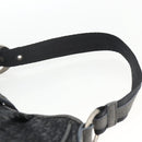Christian Dior Trotter Canvas Shoulder Bag Black Silver Auth BSZ280SAV-8