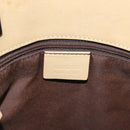 GUCCI GG Canvas Sherry Line Tote Bag Brown Silver 31244 Auth BSZ281-16