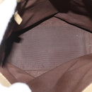 GUCCI GG Canvas Sherry Line Tote Bag Brown Silver 31244 Auth BSZ281-17