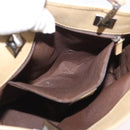 GUCCI GG Canvas Sherry Line Tote Bag Brown Silver 31244 Auth BSZ281-21