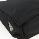 PRADA Hand Bag Nylon Black Silver Auth BSZ285-14