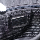 PRADA Hand Bag Nylon Black Silver Auth BSZ285-10