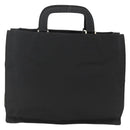 PRADA Hand Bag Nylon Black Silver Auth BSZ285-2
