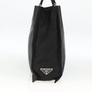 PRADA Hand Bag Nylon Black Silver Auth BSZ285-3