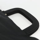 PRADA Hand Bag Nylon Black Silver Auth BSZ285-8