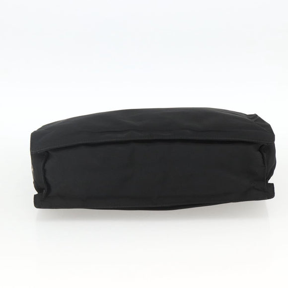 PRADA Hand Bag Nylon Black Silver Auth BSZ285