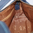 MCM Vicetos Logogram Shoulder Bag Canvas Blue Gold Auth BSZ289-17