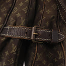 LOUIS VUITTON Monogram Mini Lin SaumurPM Shoulder Bag Brown M95227 Auth BSZ306-19
