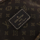 LOUIS VUITTON Monogram Mini Lin SaumurPM Shoulder Bag Brown M95227 Auth BSZ306-21