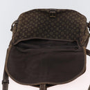 LOUIS VUITTON Monogram Mini Lin SaumurPM Shoulder Bag Brown M95227 Auth BSZ306-24