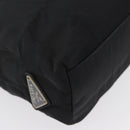 PRADA Tote Bag Nylon Black Silver Auth BSZ307-15