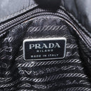 PRADA Tote Bag Nylon Black Silver Auth BSZ307-18