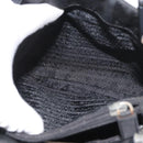 PRADA Tote Bag Nylon Black Silver Auth BSZ307-21