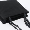 PRADA Tote Bag Nylon Black Silver Auth BSZ307-6