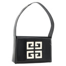 GIVENCHY Shoulder Bag Patent leather Black Gold Auth BSZ308-1