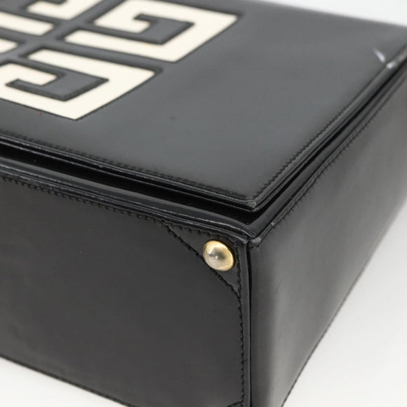 GIVENCHY Shoulder Bag Patent leather Black Gold Auth BSZ308