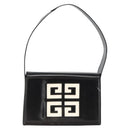 GIVENCHY Shoulder Bag Patent leather Black Gold Auth BSZ308-2