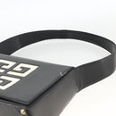 GIVENCHY Shoulder Bag Patent leather Black Gold Auth BSZ308-8
