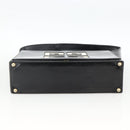 GIVENCHY Shoulder Bag Patent leather Black Gold Auth BSZ308-9