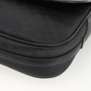 GUCCI Micro GG Supreme Schoudertas PVC Zwart Goud Auth BSZ310-9