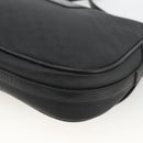 GUCCI Micro GG Supreme Schoudertas PVC Zwart Goud Auth BSZ310-15