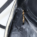 GUCCI Micro GG Supreme Schoudertas PVC Zwart Goud Auth BSZ310-19